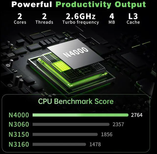 Alt view image 2 of 5 - 15.6 inch gaming laptop,N4000 Processor,8GB RAM 256GB SSD,Notebook Computers Laptops 1920x1080 Display,WiF5,Mini HDMI, win 11 pro,Laptops for Students,Business Work,gaming laptop cheap,portable gamer
