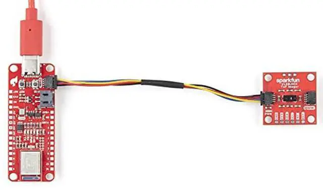 Alt view image 5 of 5 - SparkFun Qwiic ToF Imager -VL53L5CX-Multizone Distance Measurements -Up to 8x8 Zones w/Wide 63° Diagonal FoV -3D Room Mapping Obstacle Detection Gesture Recognition IoT Laser-Assisted autofocus AR/VR