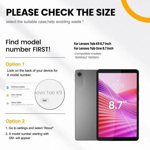 Alt view image 2 of 5 - timecity Tablet Case for Lenovo Tab K9/ Tab One 8.7 inch 2025 (TB305XU/ TB305FU) Drop-Proof Protection Cover with 360° Rotate Kickstand & Shoulder Strap & Screen Protector & Stylus Holder - Rose