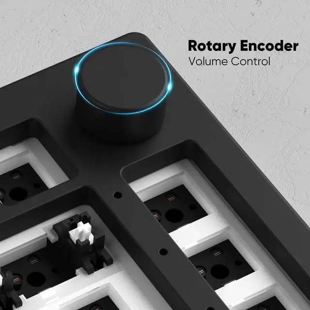 Alt view image 5 of 5 - Akko 5075B Custom Gaming Keyboard Kit Black 75% VIA Multi-Modes Gasket Mount Barebones Mechanical Keyboard VIA Programmable with RGB Backlit Hot-swappable