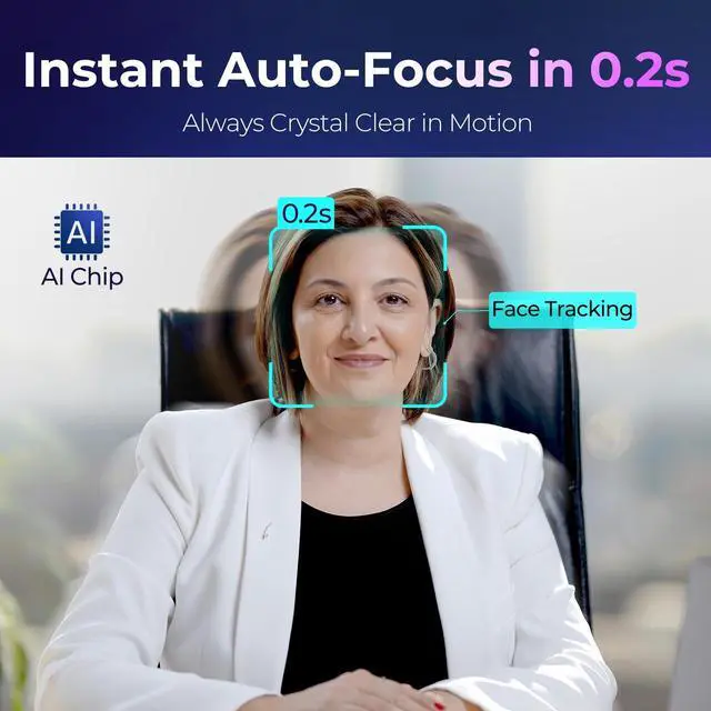 Alt view image 2 of 5 - PixelForge 4K Webcam for PC with Microphone & Light & Privacy Cover, Web Camera for Desktop Computer/Laptop/Monitor/Mac, USB Streaming Camera for Zoom/Skype/Teams/Video Calling/Studying and Conference