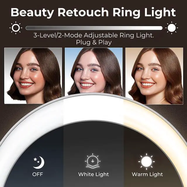 Alt view image 4 of 5 - PixelForge 4K Webcam for PC with Microphone & Light & Privacy Cover, Web Camera for Desktop Computer/Laptop/Monitor/Mac, USB Streaming Camera for Zoom/Skype/Teams/Video Calling/Studying and Conference