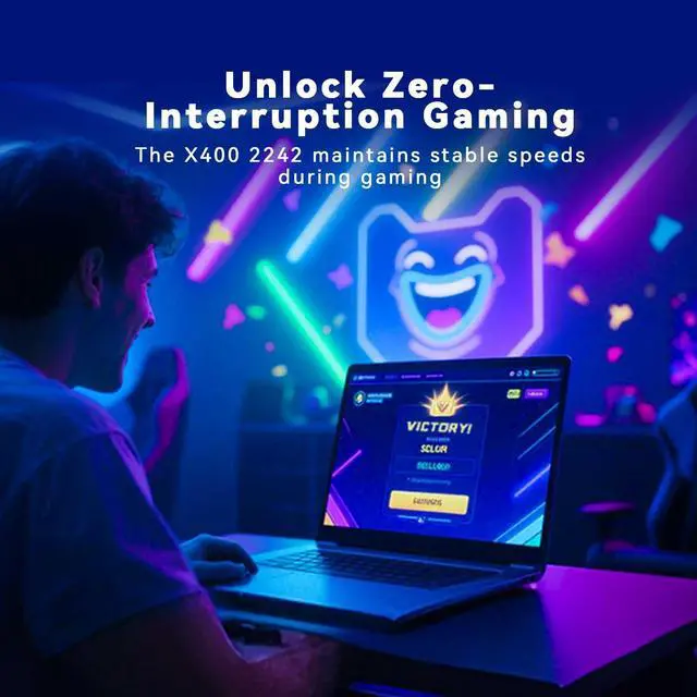 Alt view image 5 of 5 - KingSpec OneBoom X400 Series 2TB M.2 NVMe Gen4 SSD 2242, 3D NAND TLC Internal SSD, Compatible with Gaming PC/Laptop