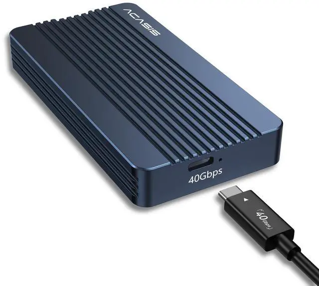 Main image of ACASIS 40Gbps M.2 NVMe SSD Enclosure, with Aluminum Heat Dissipation & No Noise Design, Tool-Free Installation for M1/M2 Pro/Max, Support 2280 to 2230 SSD Sizes (TBU405 Air)