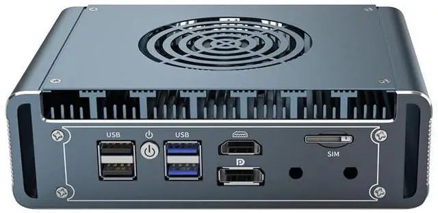 Alt view image 2 of 5 - Micro Firewall Appliance,Mini PC Pentium N6000(4C/4T,up to 3.3GHz) with 4 i226-V 2.5Gbe LAN, DDR4 1*M.2, USB3.0,SIM Card Slot,Desktop Computer Support Home Office Business Router PC,WiFi,NO RAM NO SSD