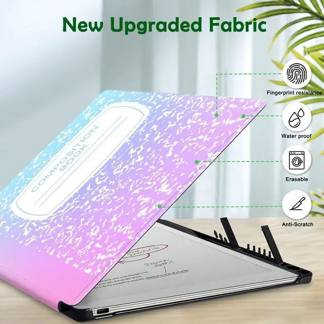 Alt view image 4 of 5 - Aippdo Case for Remarkable Paper Pro Tablet 11.8" (Released in 2024), Hard Back Shell Protective Book Folio Cover with Built-in Pen Holder, with Auto Sleep/Wake Function.