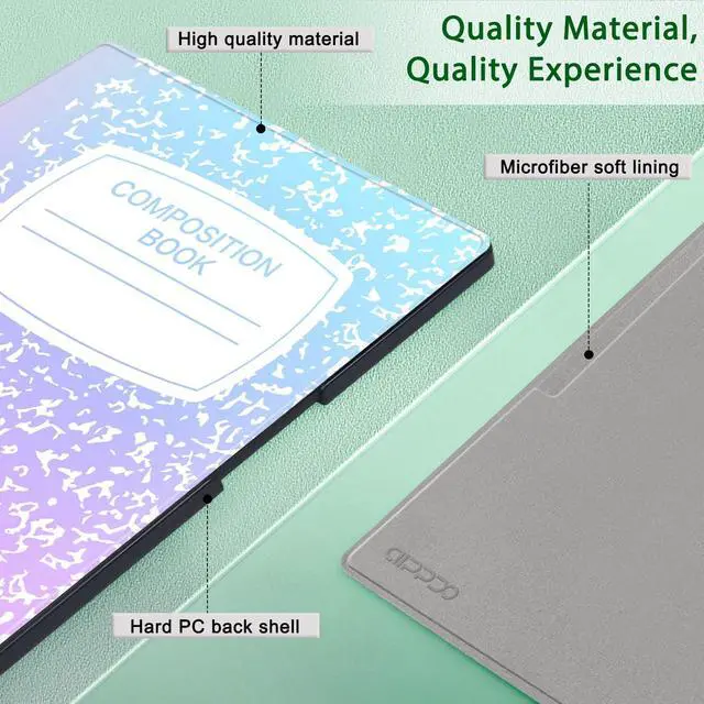 Alt view image 5 of 5 - Aippdo Case for Remarkable Paper Pro Tablet 11.8" (Released in 2024), Hard Back Shell Protective Book Folio Cover with Built-in Pen Holder, with Auto Sleep/Wake Function.