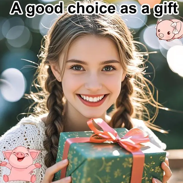 Alt view image 4 of 5 - Wireless Mouse, Cute Pig Shape, Dual Mode (2.4G + Bluetooth), Silent Portable Lightweight 3-Button 1200DPI Wireless Mouse Battery Powered, Gift for Kids Boys Girls, for PC Laptops Tablets (White)