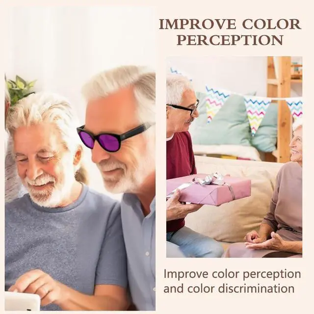 Alt view image 5 of 5 - susuta Color Blind Glasses, Color Vision Deficiency Correcting & Enhancing Glasses for Red Green Colour Blindness