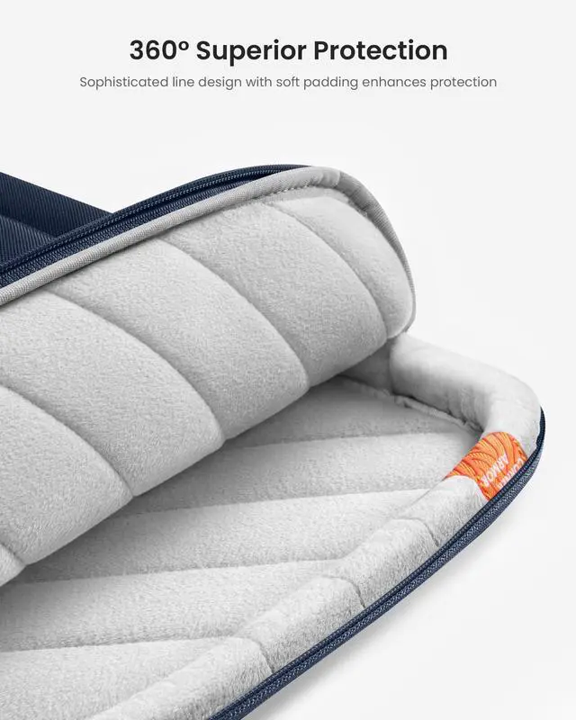 Alt view image 4 of 5 - tomtoc 360 Protective Laptop Shoulder Bag for 15.6 Inch Lenovo IdeaPad Gaming 3, Acer Nitro 5 Gaming Laptop, ASUS 15.6-16 Inch ASUS Strix G16/G15, Dell XPS 17, Water-Resistant Accessory Carrying Case