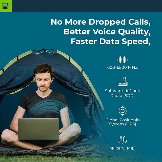 Alt view image 2 of 5 - Bolton Technical Long Ranger Antenna (BT974822) | Parabolic - Over 20 Miles Range | All Cell Bands: 5G, 4G, LTE | WiFi 2.4/5 GHz WiFi 6 | High Gain Cellular/WiFi Antenna up to +28 dB | All Carriers