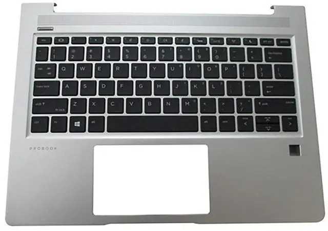 Alt view image 3 of 4 - Replacement for HP PB430G6 PB430G7 ProBook 430 G6 G7 Laptop Upper Case Palmrest Backlit Keyboard Assembly Part L44547-001 Siliver