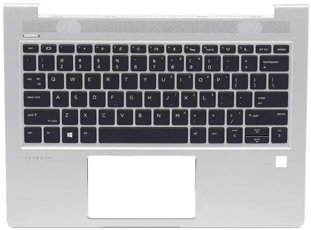 Main image of Replacement for HP PB430G6 PB430G7 ProBook 430 G6 G7 Laptop Upper Case Palmrest Backlit Keyboard Assembly Part L44547-001 Siliver
