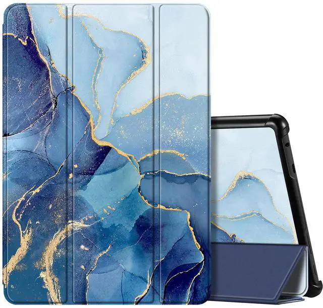 Main image of Fintie Slim Case for All-New Fire HD 10 Tablet (13th Generation, 2023 Release) - Trifold Lightweight Hard Shell Stand Cover with Auto Wake/Sleep, Ocean Marble
