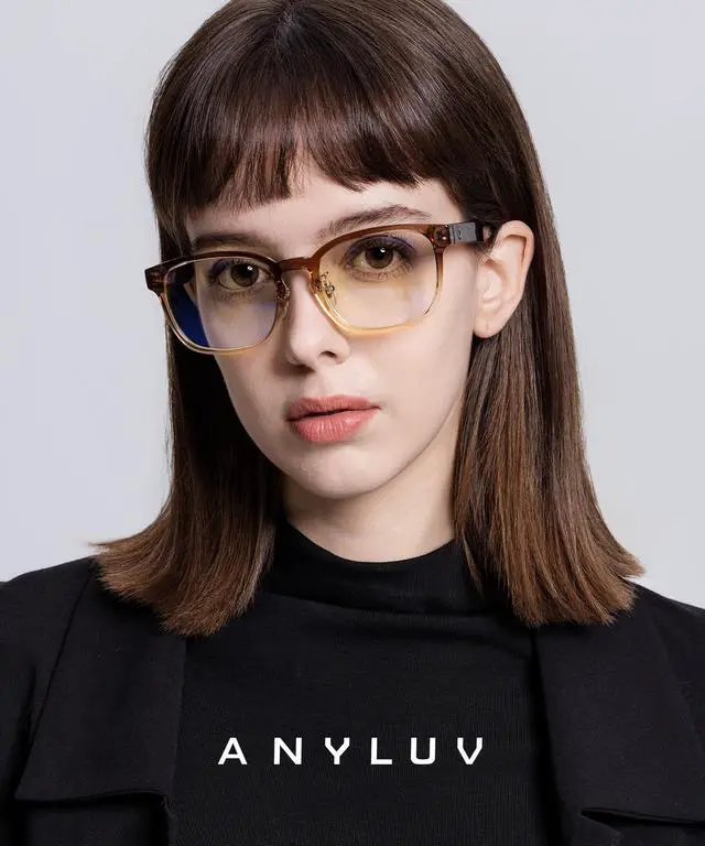 Alt view image 2 of 5 - ANYLUV Blue Light Glasses Men Women Computer Gaming Glasses Anti Eyestrain Lightweight Blue Light Blocking Glasses