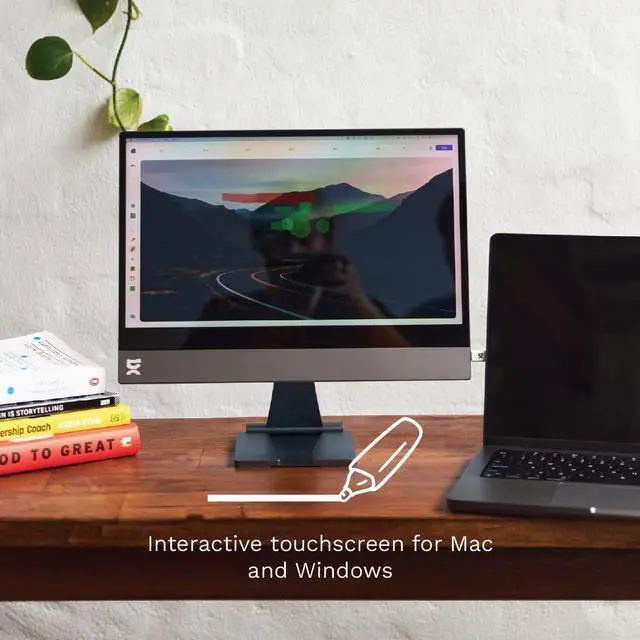 Alt view image 2 of 5 - espresso Displays 13 inch Touch Portable Monitor with Adjustable Stand | Ultra-Slim, 1080p Full HD, USB-C, Touchscreen Display for Laptop, Mac, PC, Gaming, and Travel