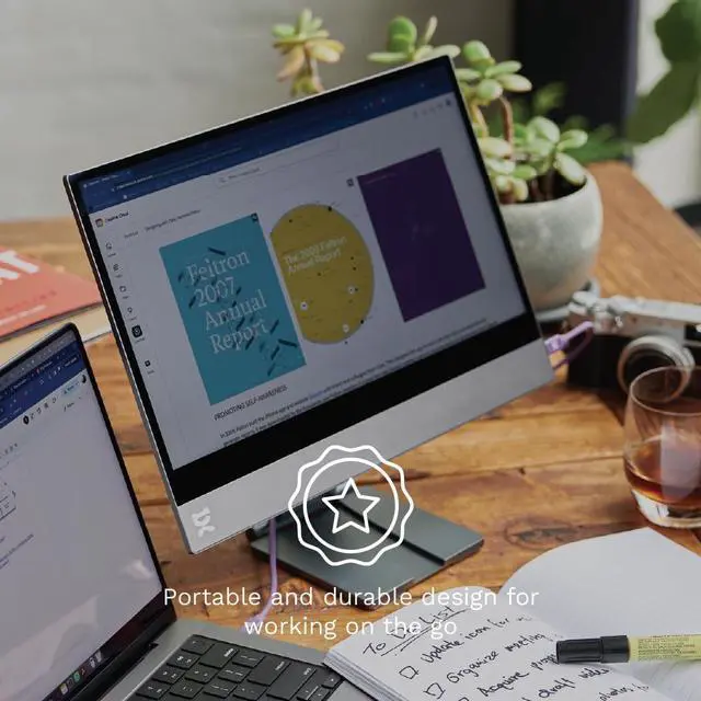 Alt view image 4 of 5 - espresso Displays 13 inch Touch Portable Monitor with Adjustable Stand | Ultra-Slim, 1080p Full HD, USB-C, Touchscreen Display for Laptop, Mac, PC, Gaming, and Travel