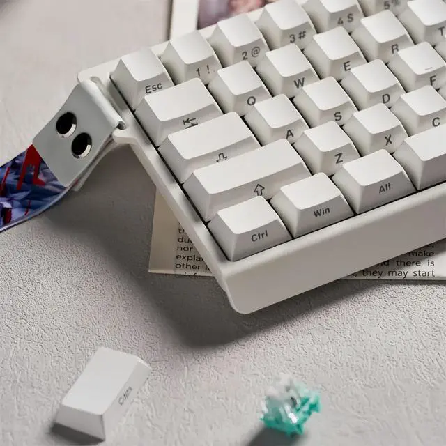 Alt view image 4 of 5 - BOYI MADLIONS MAD60 HE RGB 60% Rapid Trigger Wired Magnetic Switch Gaming Keyboard,Adjustable Actuation Hall Effect Hyper-Fast Compact Mechanical Keyboard for PC/Mac Gamer (White)