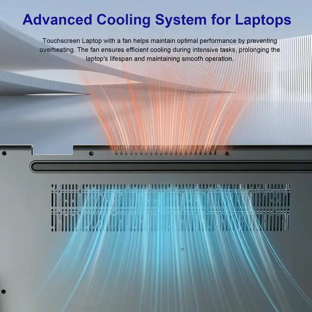 Alt view image 5 of 5 - jumper 2 in 1 Laptop, 16 inch Convertible Laptop Computer with IPS FHD 360 Degree Touchscreen, 640GB Storage, 16GB RAM, Fingerprint Reader, Backlit Keyboard, 53.2WH, WiFi 6, Celeron N, Type-C