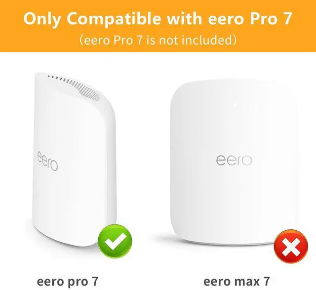 Alt view image 2 of 5 - Mamerry Wall Mount Bracket for eero Pro 7 Router - Space-Saving Tri-Band Wi-Fi 7 Mesh System Accessory, Easy Installation Compatible with eero Pro 7(3 Pack)
