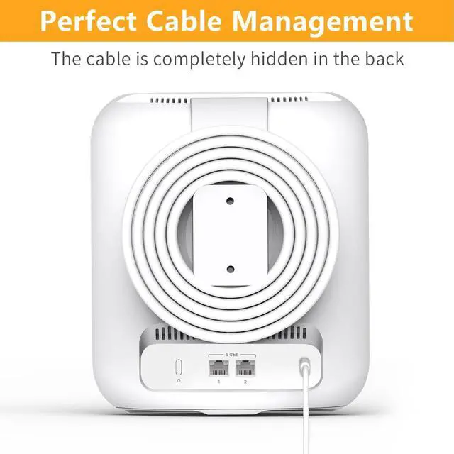 Alt view image 3 of 5 - Mamerry Wall Mount Bracket for eero Pro 7 Router - Space-Saving Tri-Band Wi-Fi 7 Mesh System Accessory, Easy Installation Compatible with eero Pro 7(3 Pack)