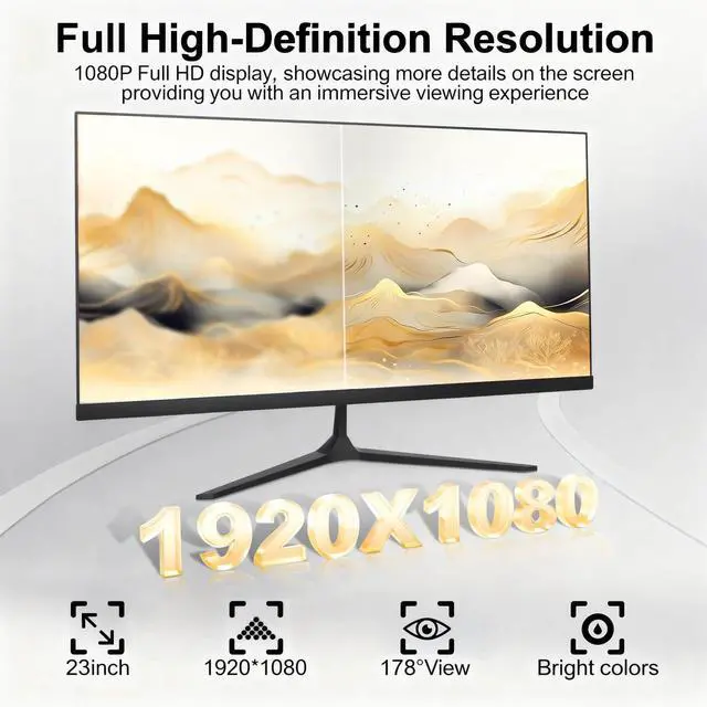 Alt view image 5 of 5 - SAINTDISE All-in-One PC with 23.8" FHD Multi-Touch Display Alder Lake-N95 Processor(Up to 3.4GHz), 16GB RAM 512GB SSD Features Dual-Band WiFi Bluetooth and Wired Keyboard with Mouse