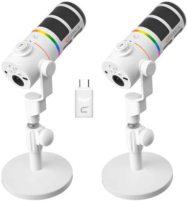 Main image of COMICA EJoy D10 Pro XLR/USB-C Dual Gaming Microphone for Podcasting Recording,Wired/Wireless Dynamic Computer Mic for Desktop with RGB,Mute,Noise Reduction,for PS4,PS5,Dual Host Live Streaming,Youtube