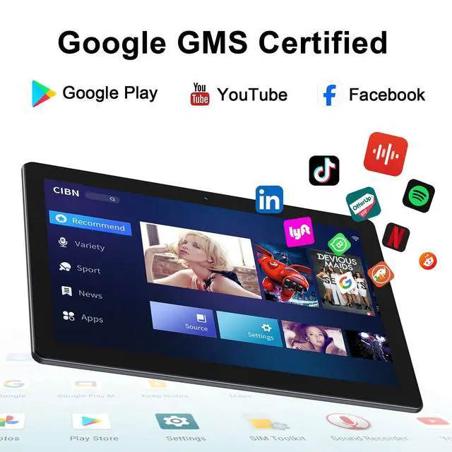 Alt view image 2 of 5 - SAIWAN Android Tablet 10 inch with 32GB ROM, 2GB RAM, 6000mAh Battery,512GB Expandable,1280 * 800 HD IPS Screen,Dual Camera, WiFi,Bluetooth, Tablet PC