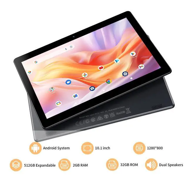 Alt view image 4 of 5 - SAIWAN Android Tablet 10 inch with 32GB ROM, 2GB RAM, 6000mAh Battery,512GB Expandable,1280 * 800 HD IPS Screen,Dual Camera, WiFi,Bluetooth, Tablet PC