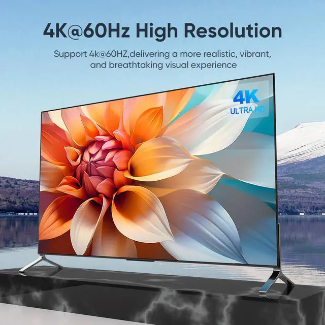 Alt view image 4 of 5 - USB 3.0 HDMI KVM Switch 2 Monitors 2 Computers, 4K@60Hz KVM Switches for 2 Computers Sharing 2 Monitor Keyboard Mouse Hard Drives Printer, with EDID Adaptive, 2USB Cable and Controller