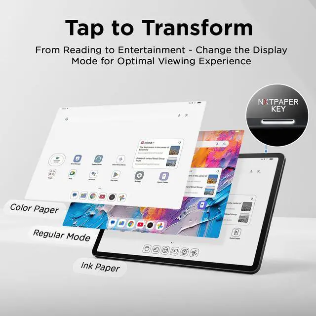 Alt view image 5 of 5 - TCL NXTPAPER 11 Plus Android Tablet, 11.5" 120Hz 2.2K Drawing Pad & Digital Notebook, Stylus Included, NXTPAPER 4.0 Display, AI Tools, 8+8GB RAM, 256GB Storage, 8000mAh Battery, Onyx Black