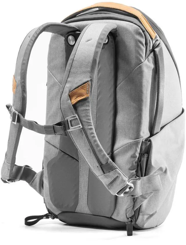 Alt view image 3 of 5 - Peak Design Everyday Backpack Zip 20L, Ash, 270-Degree Zip, Dual Side Pockets, FlexFold Dividers, Fits 15" Laptop, For Camera Carry, Daily Commutes or Travel, Versatile Backpack for Men and Women