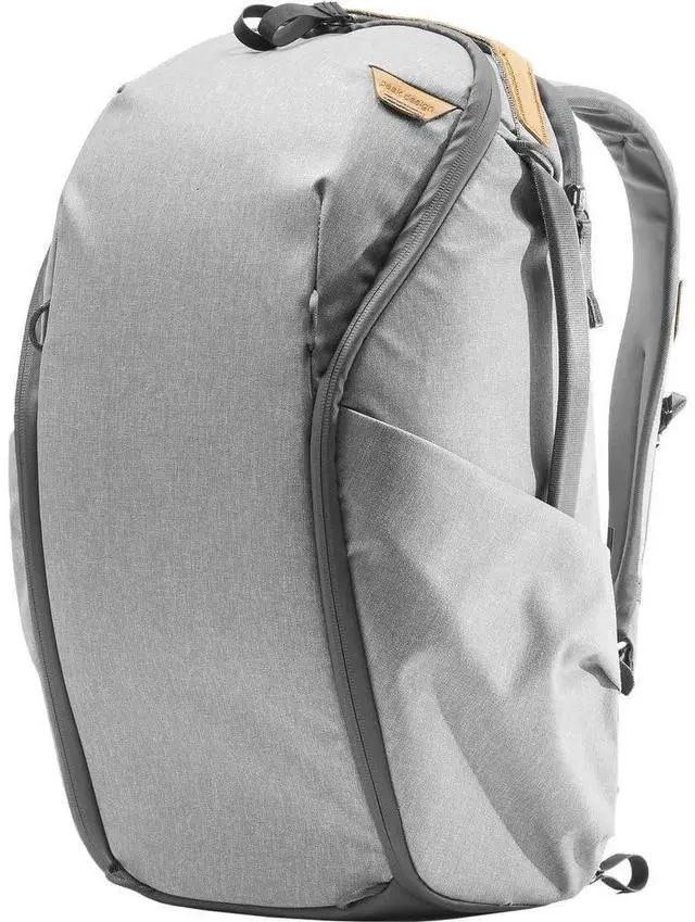 Alt view image 5 of 5 - Peak Design Everyday Backpack Zip 20L, Ash, 270-Degree Zip, Dual Side Pockets, FlexFold Dividers, Fits 15" Laptop, For Camera Carry, Daily Commutes or Travel, Versatile Backpack for Men and Women