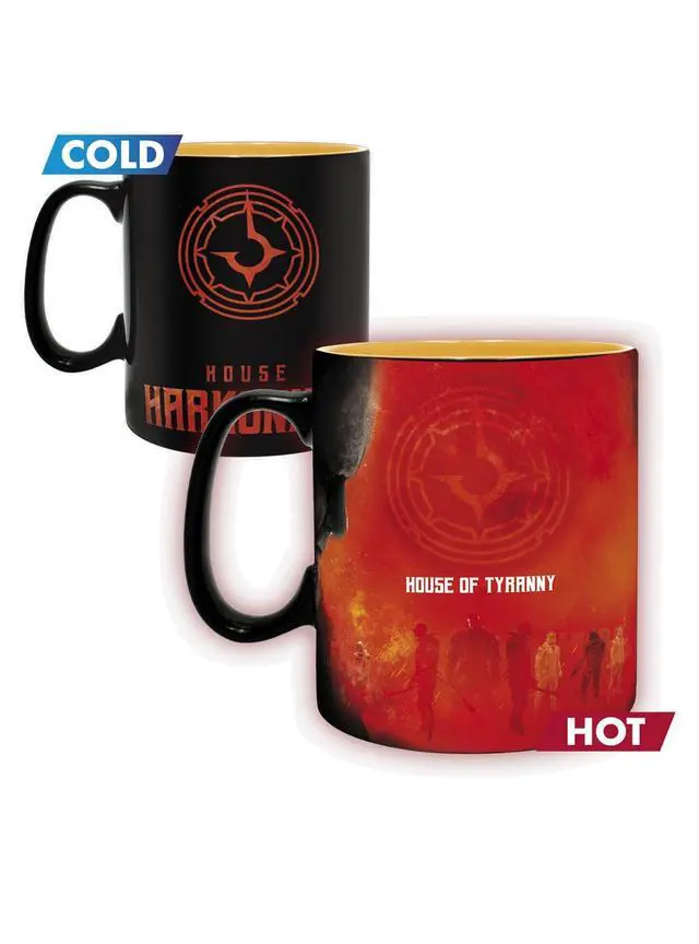 Alt view image 4 of 5 - ABYSTYLE Dune Atreides vs. Harkonnen Heat-Change Coffee Mug 16 Oz. & The Spice Must Flow Mousepad Movie Drinkware Merch & Accessories Bundle