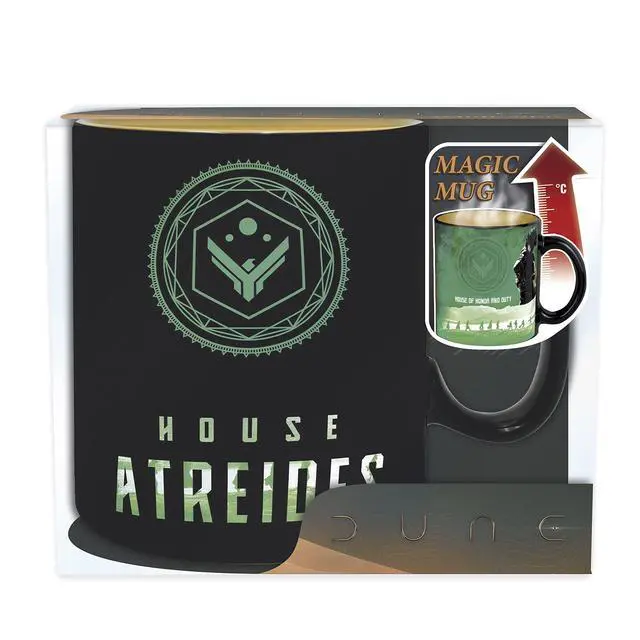 Alt view image 5 of 5 - ABYSTYLE Dune Atreides vs. Harkonnen Heat-Change Coffee Mug 16 Oz. & The Spice Must Flow Mousepad Movie Drinkware Merch & Accessories Bundle
