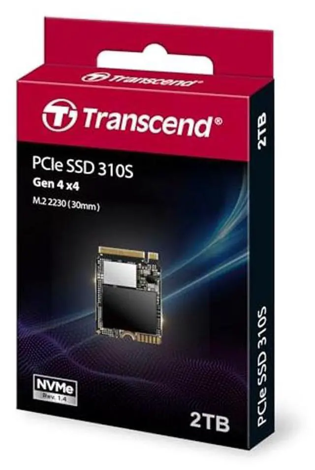 Alt view image 2 of 5 - Transcend 2TB MTE310 NVMe 2230 SSD, Up to 5,000MB/s, PCIe Gen4 M.2 2230 Internal SSD, for Steam Deck, ROG Ally, Surface Pro, Legion Go, Ultrabook, Gaming Devices, SLC Cache with HMB, Single-Sided