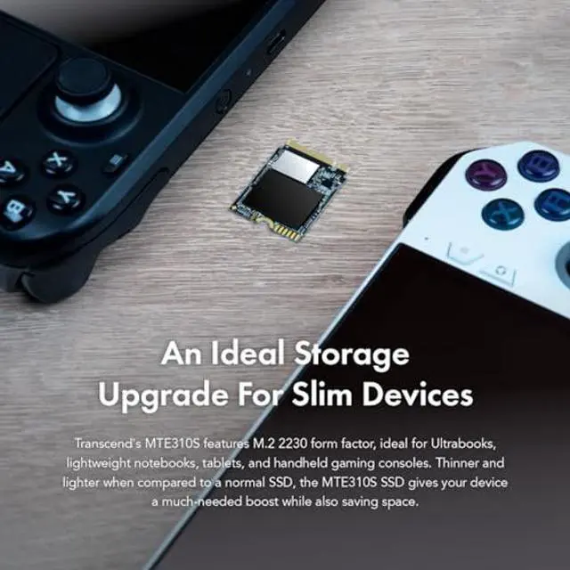 Alt view image 4 of 5 - Transcend 2TB MTE310 NVMe 2230 SSD, Up to 5,000MB/s, PCIe Gen4 M.2 2230 Internal SSD, for Steam Deck, ROG Ally, Surface Pro, Legion Go, Ultrabook, Gaming Devices, SLC Cache with HMB, Single-Sided