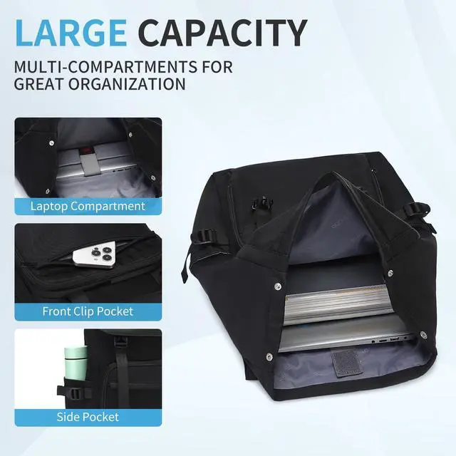 Alt view image 2 of 5 - Lightweight Laptop Backpack for Women, 15.6 Inch Travel Backpack with Large Capacity, Stylish Bag with Multiple Pockets for Travel, Work, and Daily Use