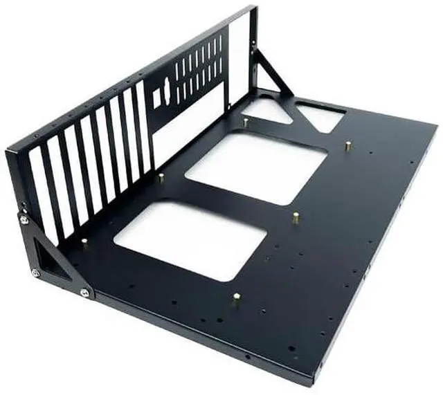 Main image of Egowz DIY Gaming Computer Case, E-ATX Open Chassis Case Rack for E-ATX/ATX/M-ATX/ITX Motherboards, Widely Body Heat Dissipation Design, SSD Motherboards Accessories, Black