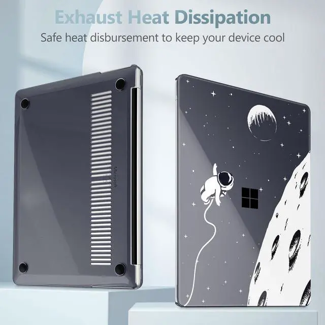 Alt view image 3 of 5 - May Chen Case for Microsoft Surface Laptop 13.8 inch, 2024 Windows 11 AI + PC, 7th Edition Touchscreen Display, Protective Plastic Hard Shell Case with Keyboard Cover - Astronaut Flight