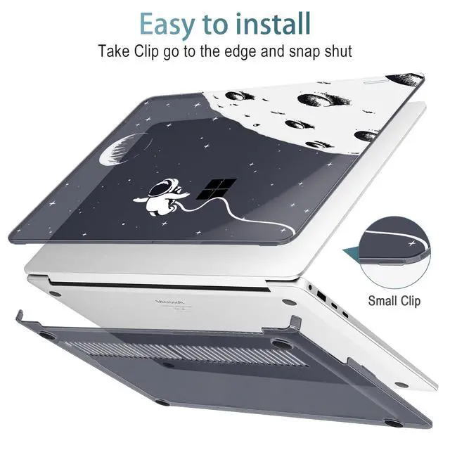 Alt view image 4 of 5 - May Chen Case for Microsoft Surface Laptop 13.8 inch, 2024 Windows 11 AI + PC, 7th Edition Touchscreen Display, Protective Plastic Hard Shell Case with Keyboard Cover - Astronaut Flight