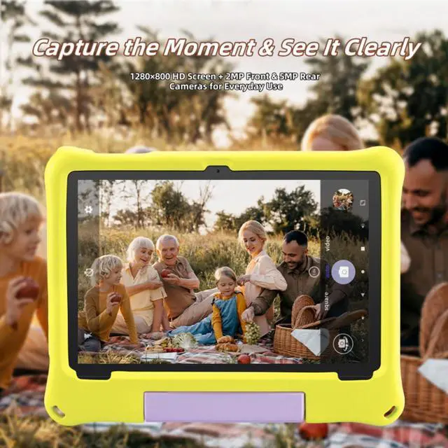 Alt view image 5 of 5 - paitanry Kids Tablet, Android 15 Tablet with Case - 8GB+64GB Storage (TF Expand 1TB), Octa-Core CPU, WiFi6, Dual Camera, Android Tablets for Kids Ideal for Toddler with Parental Control