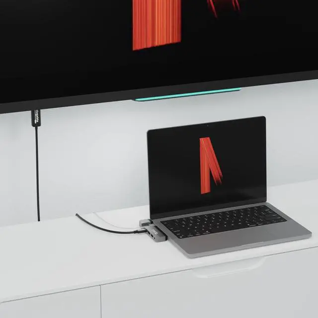 Main image of Plugable 5-in-1 USB C Hub Multiport Adapter with USB C to HDMI Cable Bundle