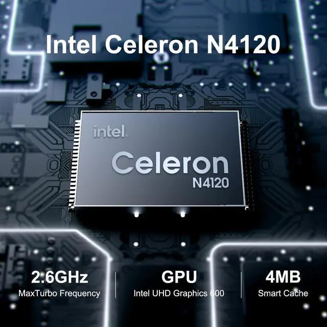 Alt view image 2 of 5 - LETSUNG 14" Itel Laptop Computer- Celeron N4120 (Dual-Core) | 8GB RAM | 128GB SSD | Ultra Slim Design | HDMI & USB 3.2 | 2.4G/5G WiFi | Webcam | for Home, Office & School