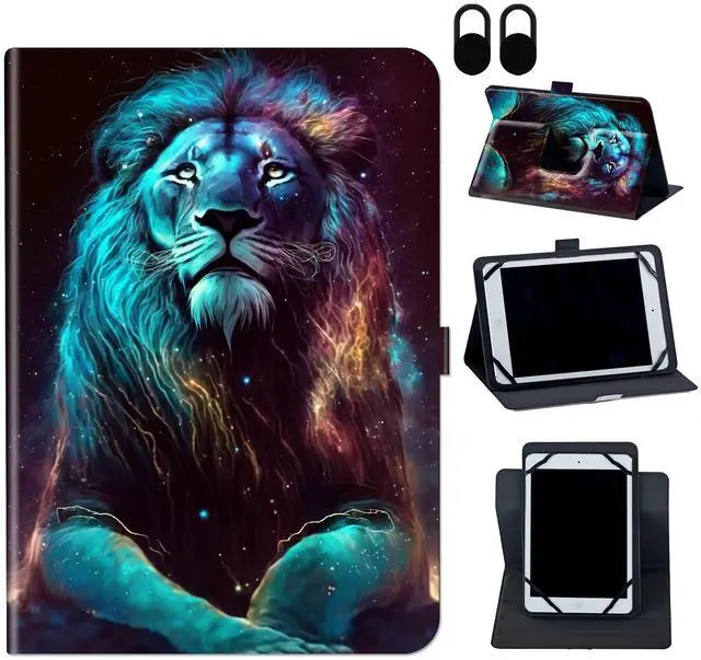 Main image of for 10.36 inch TCL Tab Pro 5G 9198S/TCL TABMAX 10.4 9296Q,360 Degree Rotating Stand and Magnetic Closure Case for 10.36" TCL Tab Pro 5G TCL-9198S/TCL TABMAX 10.4 9296Q,Cool Lion