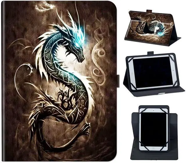 Main image of Case for MB1001 Tablet 10.1,Mxfdegf 360 Degree Rotating Stand and Magnetic Closure Case for Moderness MB1001/Okaysea 10.1 Tablet,for OUZRS TAB-M1/DOOGEE T10/T20 Tablet 2023,Dragon