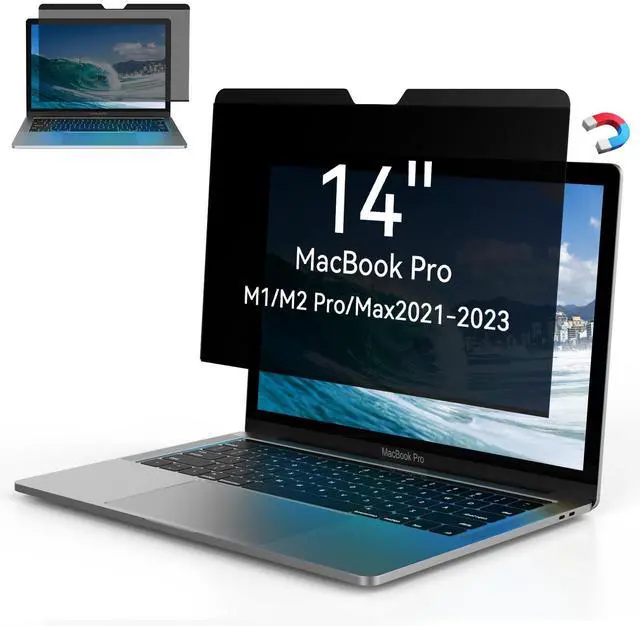 Main image of Yamaya Laptop Privacy Screen Magnetic MacBook Pro 14 inch 2021~2023 (M1 Pro/M1 Max/M2 Pro / M2 Max A2779/A2442),Magnetic Removable Computer Screen Privacy Shield for Mac 14Inch