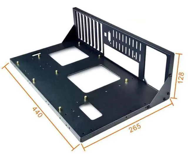 Alt view image 4 of 5 - ALAMENGDA DIY Pc Test Bench, Open Chassis Case Rack for ATX/M-ATX/ITX Motherboards,Widely Body Heat Dissipation Design Open Air Pc Case, SSD Motherboards Accessories (2)