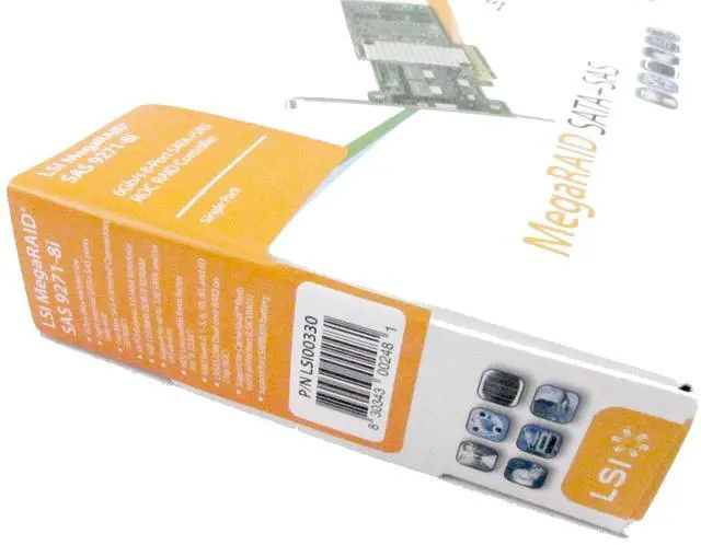 Alt view image 4 of 5 - LSI Logic LSI00330 MegaRAID SAS 9271-8i 8Port 6Gb/s PCI Express 3.0 1GB DDR3 Single Controller Card