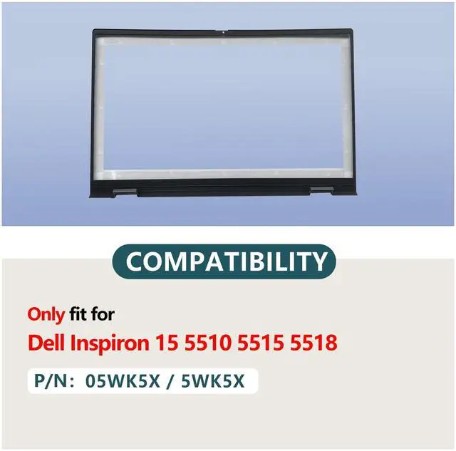 Alt view image 2 of 5 - D-KXCPELE New Laptop Front Bezel Replacement for Dell Inspiron 15 5510 5515 5518 LCD Bezel LCD Frame 05WK5X 5WK5X